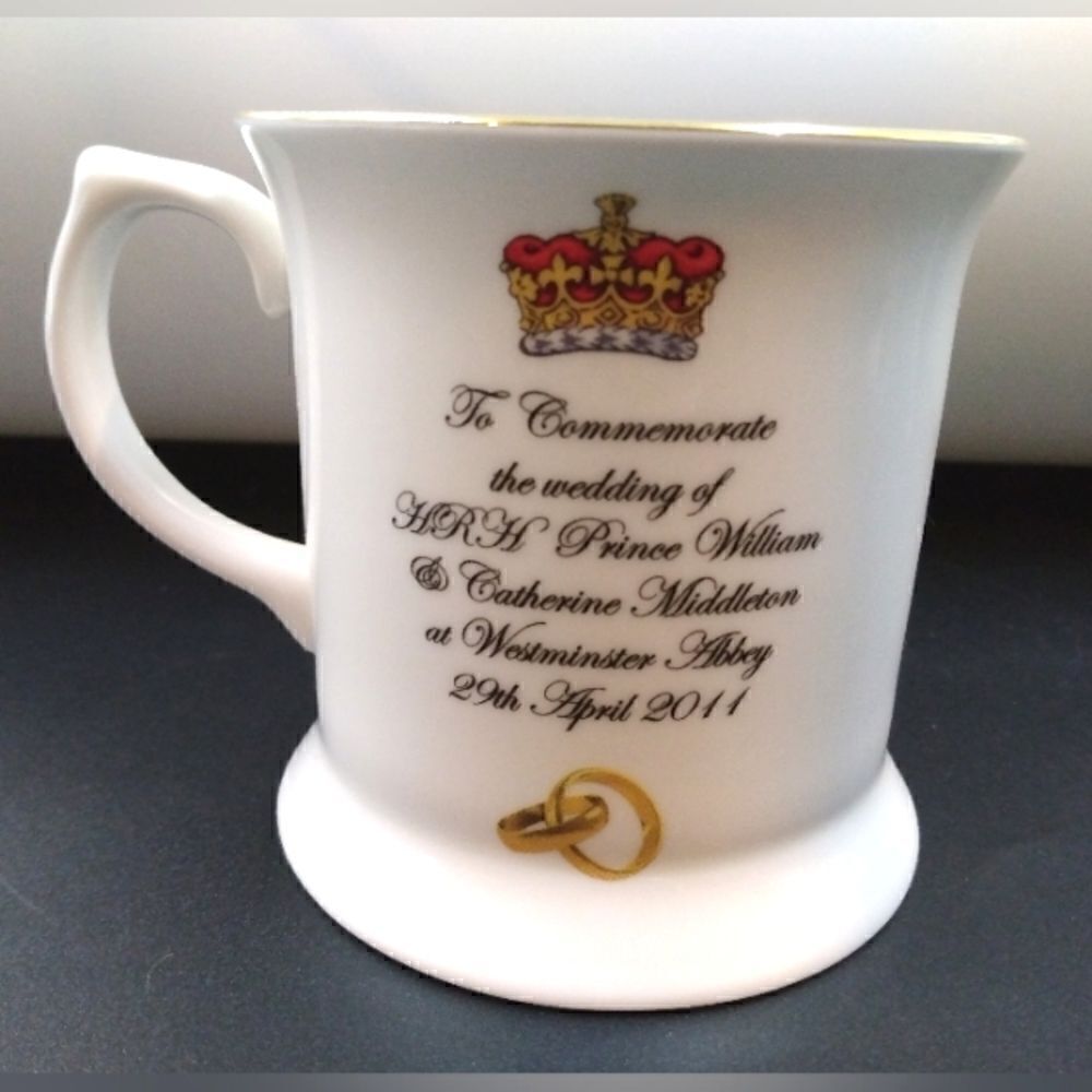 Princess Kate Diana Prince William King Charles Cup & Bowl Staffordshire England - Picture 5 of 14